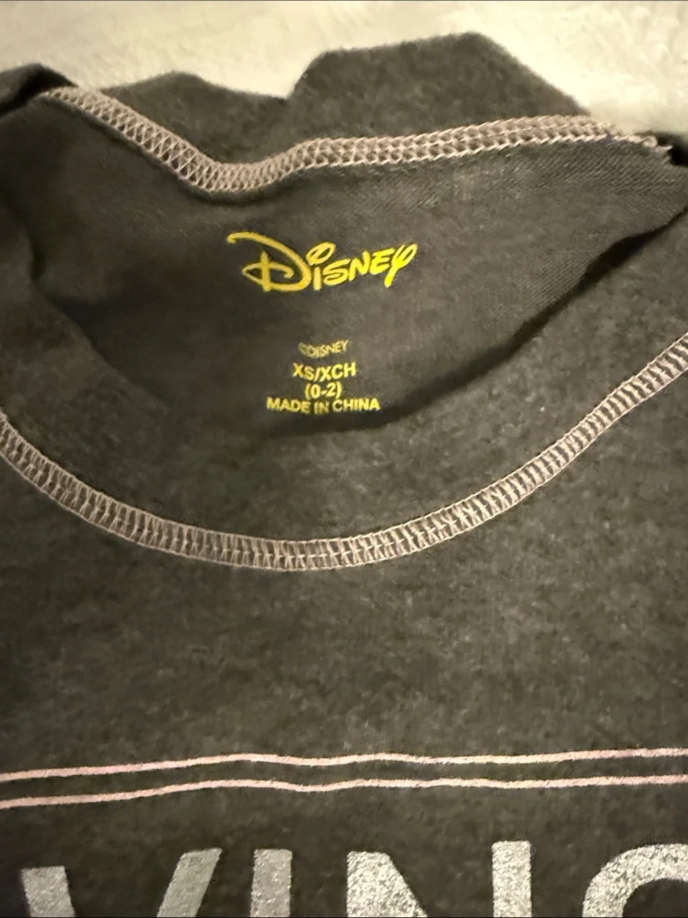 Woman’s Disney Charcoal Mickey Mouse "Living The Dream" Pajama Set with Pink - Picture 2 of 2